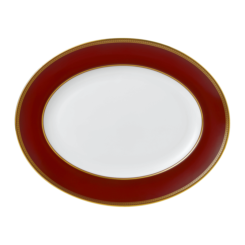 Renaissance Red Oval Platter 35cm