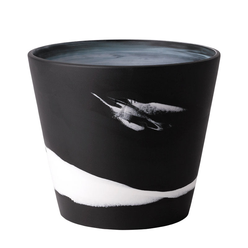 Wedgwood Burlington Pots White on Black Pot 19cm