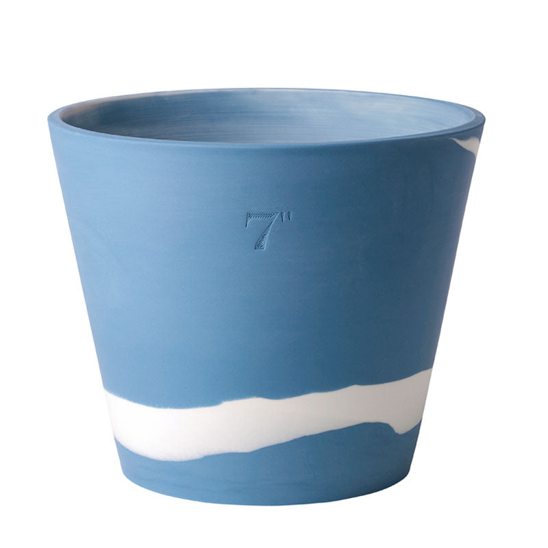 Wedgwood Burlington Pots White on Pale Blue Pot 19cm