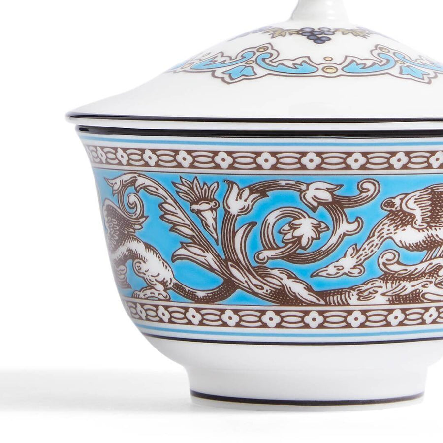 Florentine Turquoise Covered Oriental Teacup