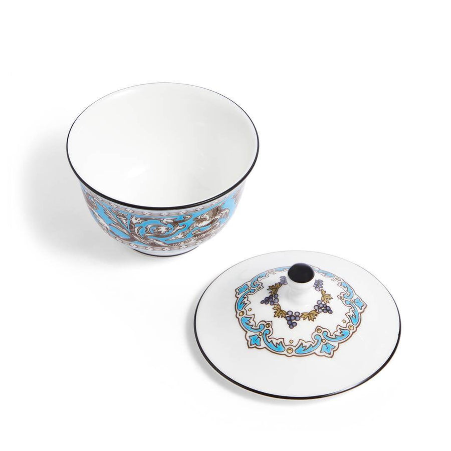 Florentine Turquoise Covered Oriental Teacup