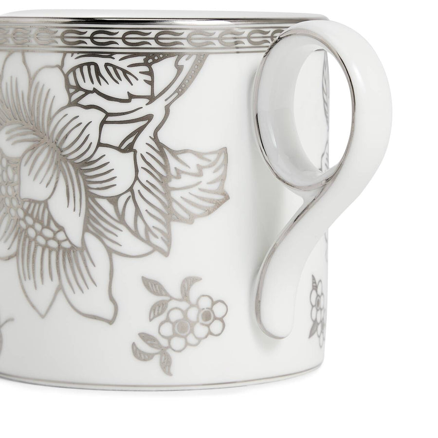 Silver Tonquin Mug White / Silver