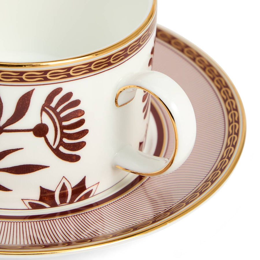 Red Splendour Teacup & Saucer