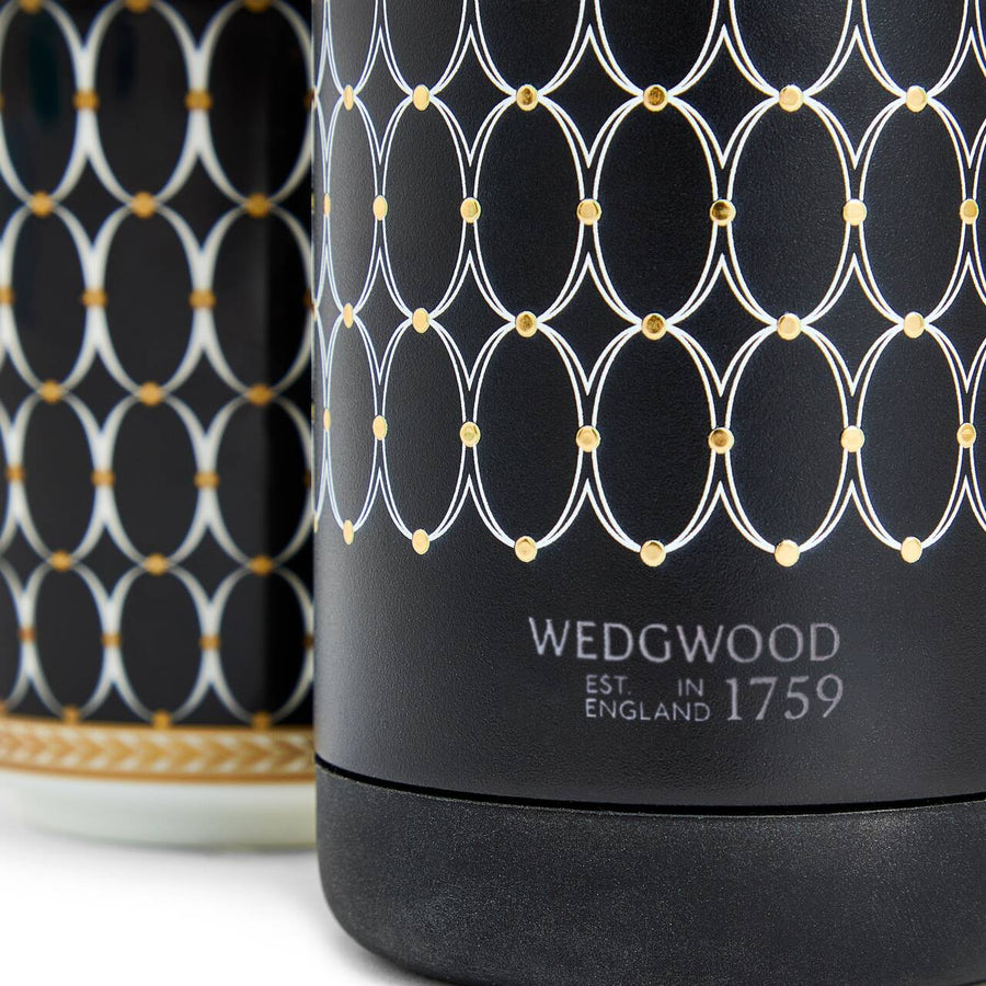 Renaissance Black Insulated Bottle 500ml & Mug Gift Set