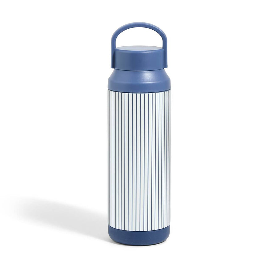 Gio Insulated Bottle 500ml Pinstripe White