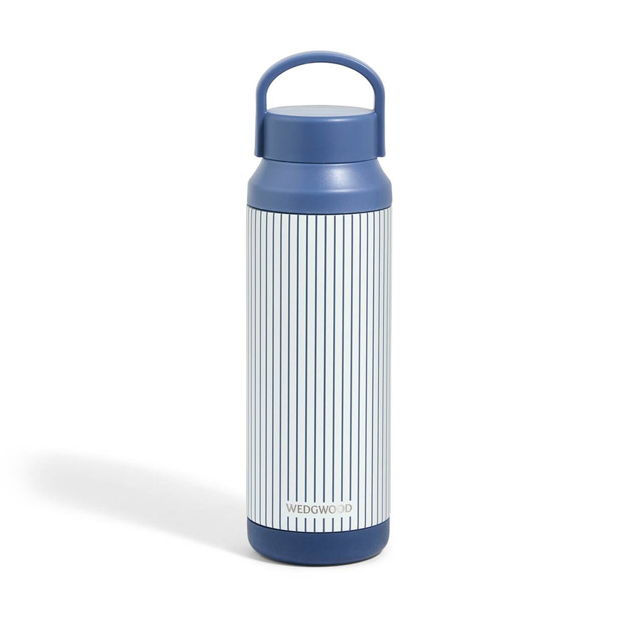Gio Insulated Bottle 500ml Pinstripe White