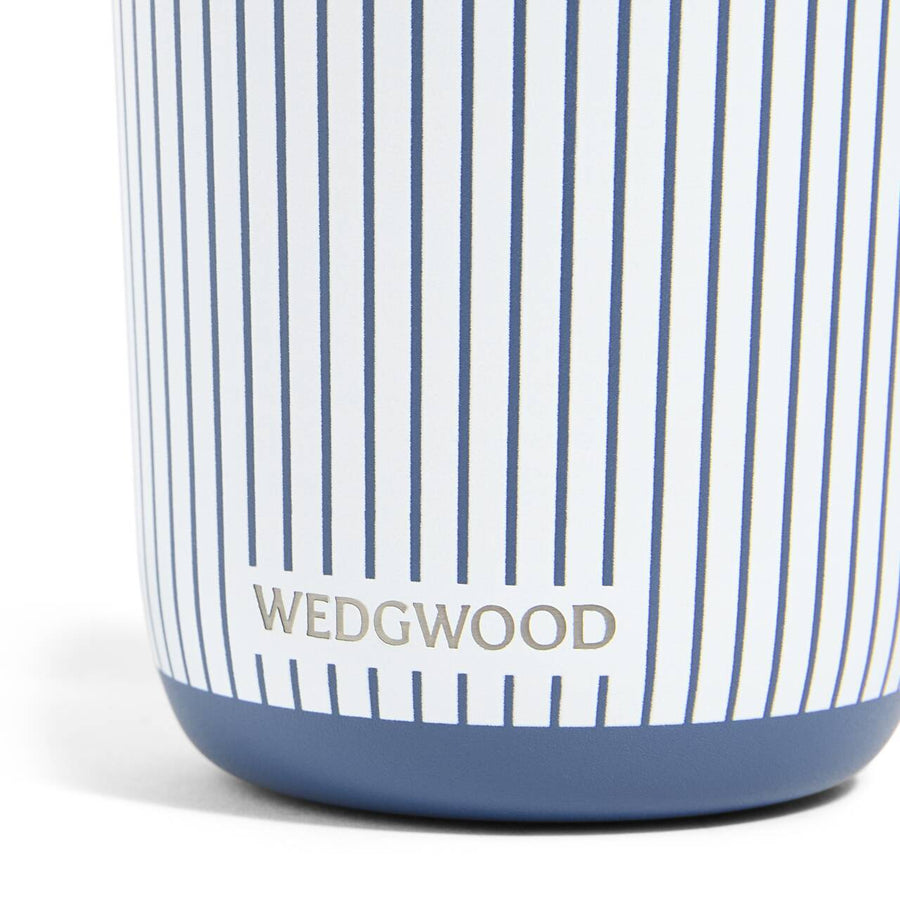 Gio Beverage Tumbler 350ml  Pinstripe White