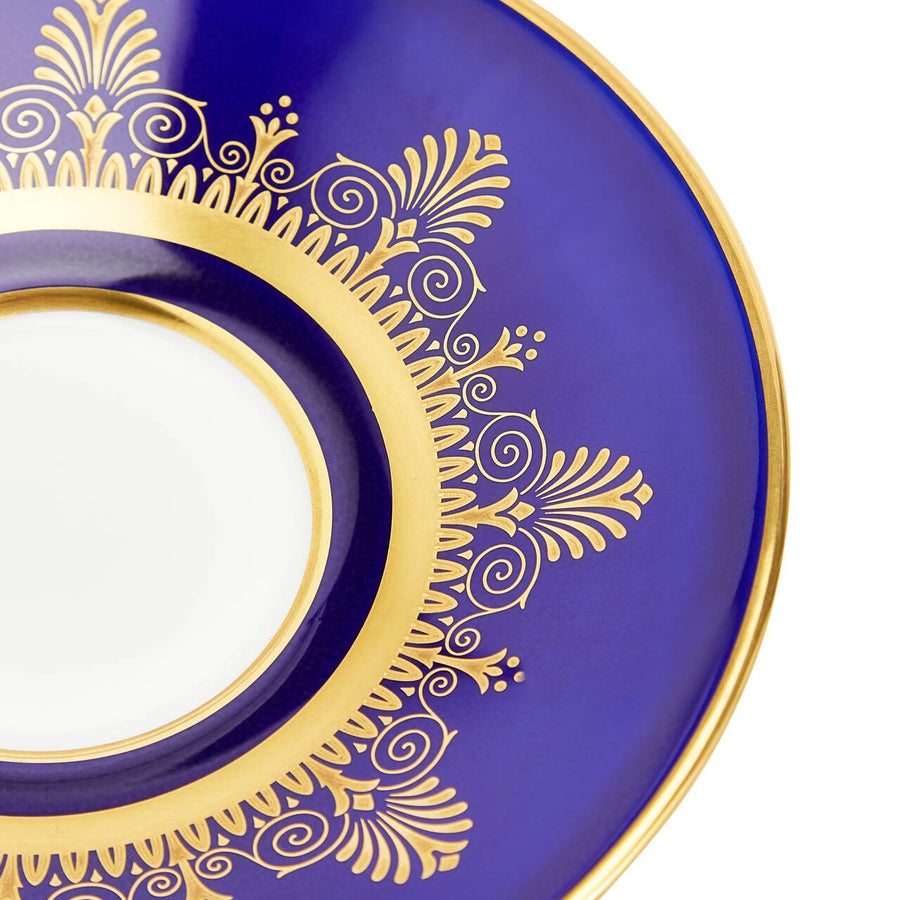 Anthemion Blue Teacup and Saucer