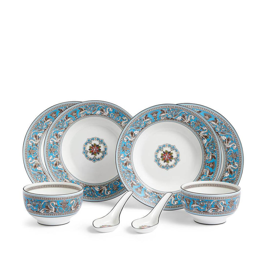 Florentine Turquoise 8 Piece Dinner Set