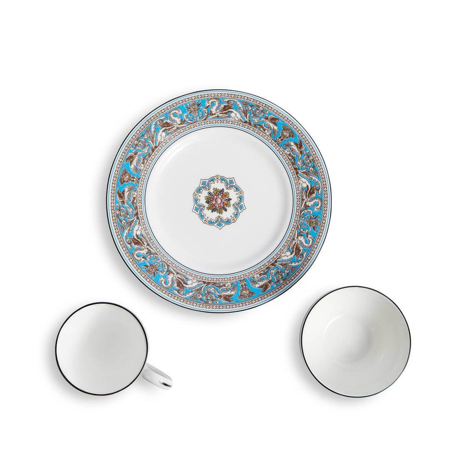 Florentine Turquoise 3 Piece Dinner Set