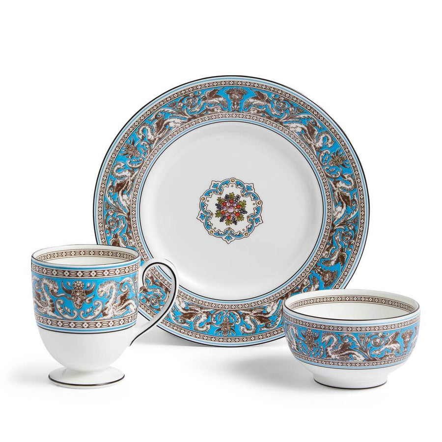 Florentine Turquoise 3 Piece Dinner Set