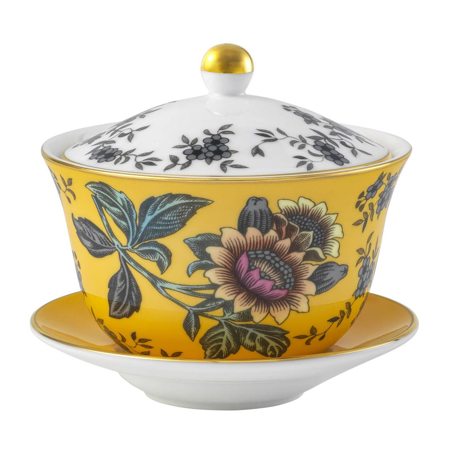 Wonderlust Yellow Tonquin Lidded Bowl