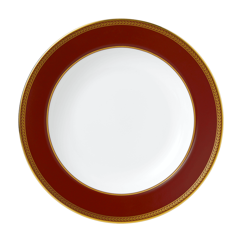 Renaissance Red Rim Soup Plate 23cm