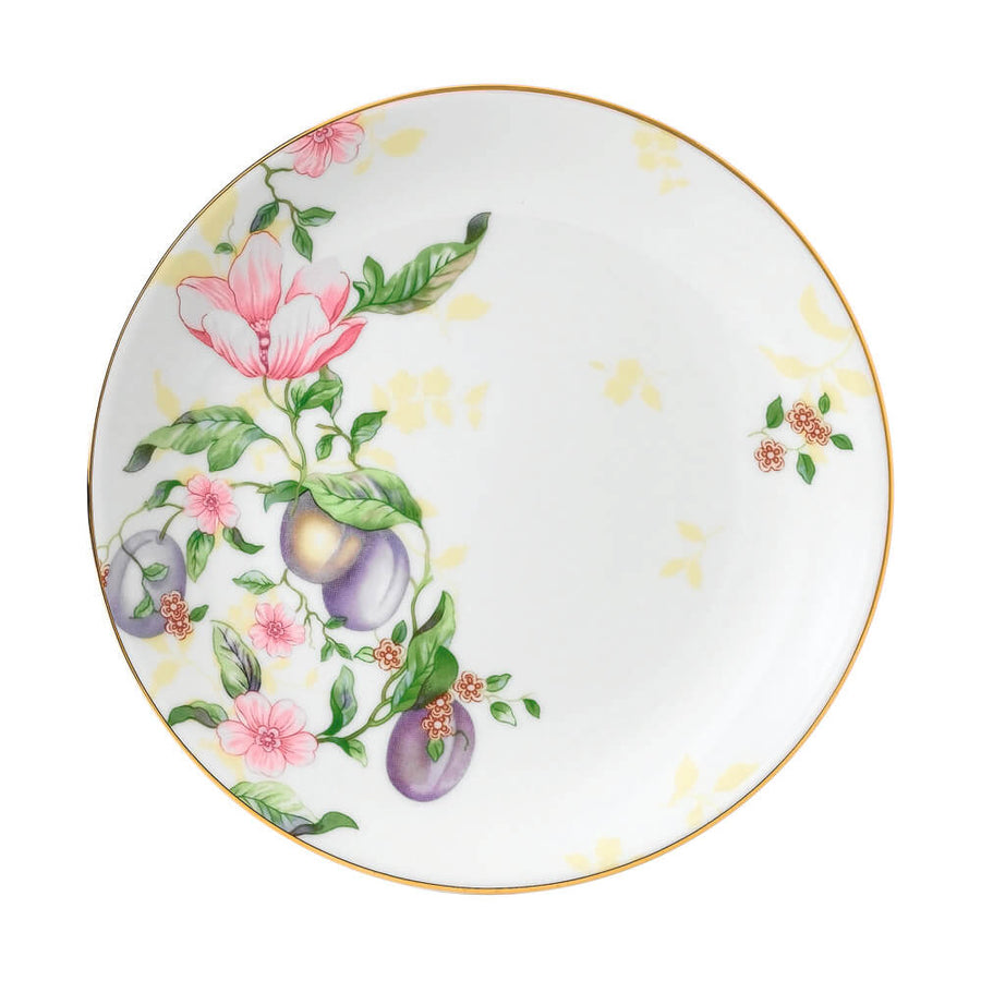 Sweet Plum Damask Coupe Plate 17cm