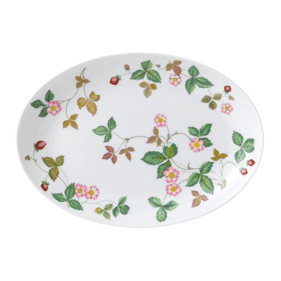 Wild Strawberry Oval Coupe Plate 30cm