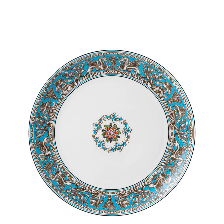Florentine Turquoise Coupe Plate 23cm