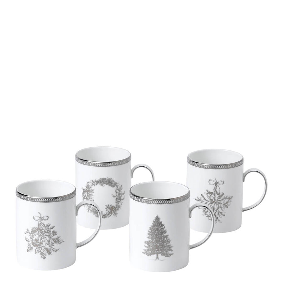 Winter White Mugs (Set Of 4)