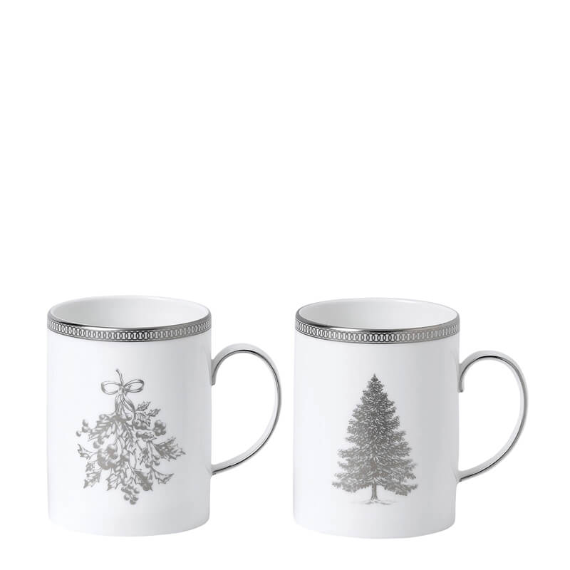 Winter White Mugs (Set Of 2)