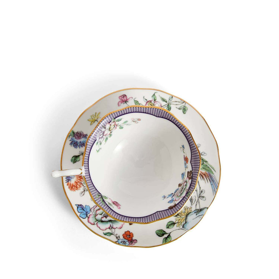 Fortune Teacup and Saucer, Set of 2