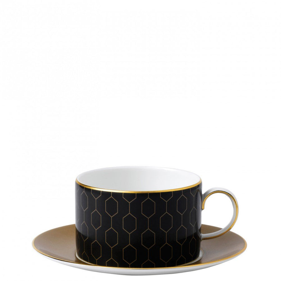 Gio Gold Honeycomb Teacup and Saucer
