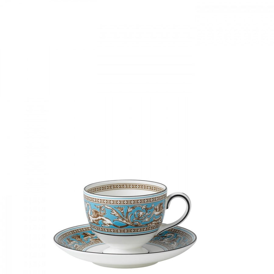 Florentine Turquoise Tea Saucer