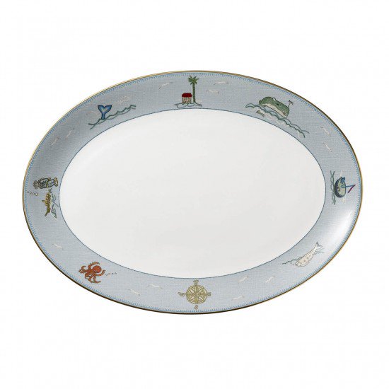 Sailor's Farewell Oval Platter 35cm